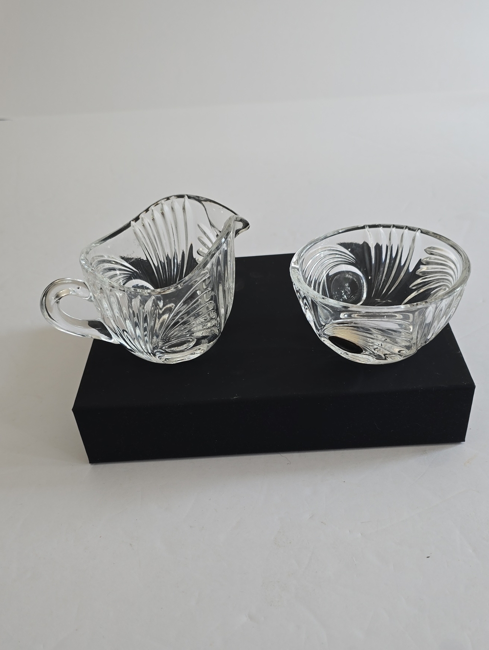 Vintage Princess House Crystal Creamer & Sugar Bowl West Germany
